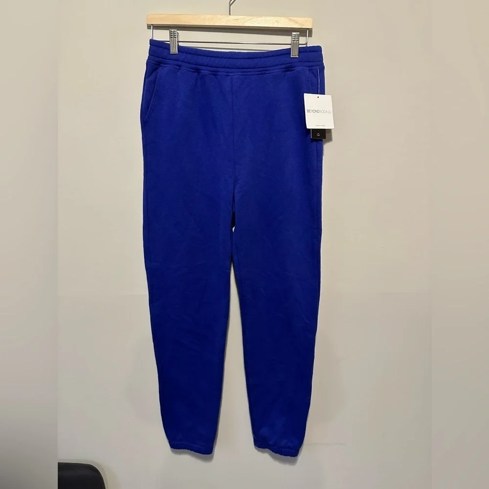 NWT Beyond Yoga WFH Fleece Sweatpant Sapphire Blue Size S - Picture 7 of 16